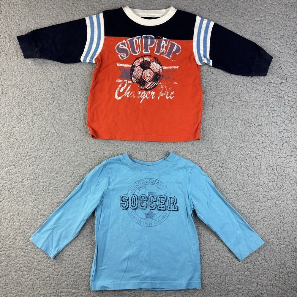 Vintage Baby Clothes Soccer Shirts Long Sleeve Toddler Sports 24 Months Velour